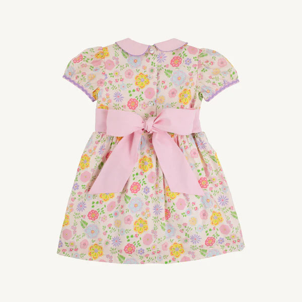 Cindy Lou Sash Dress-Boca Grande Begonia