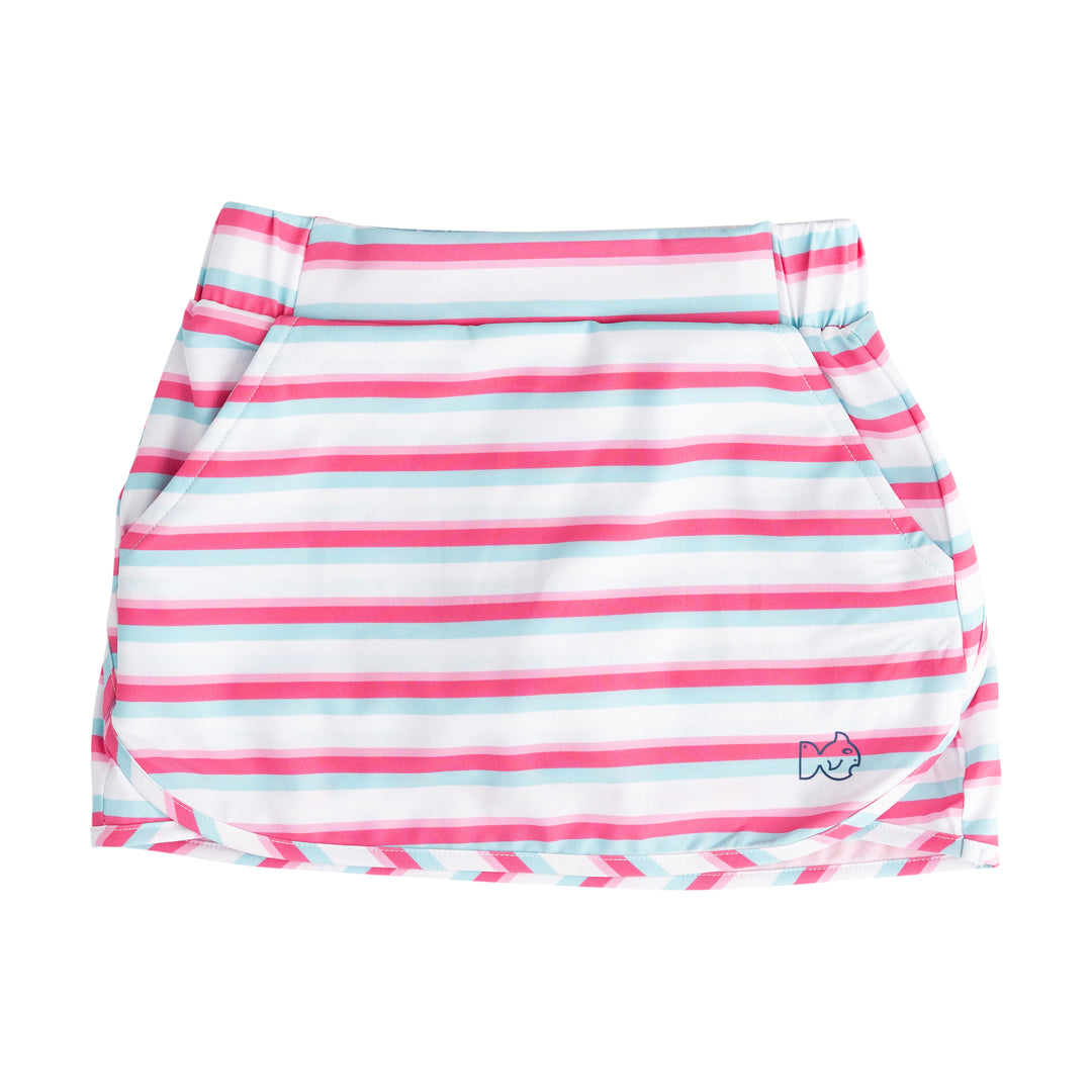 Carolina Catch Skort-Aruba Pink Stripe