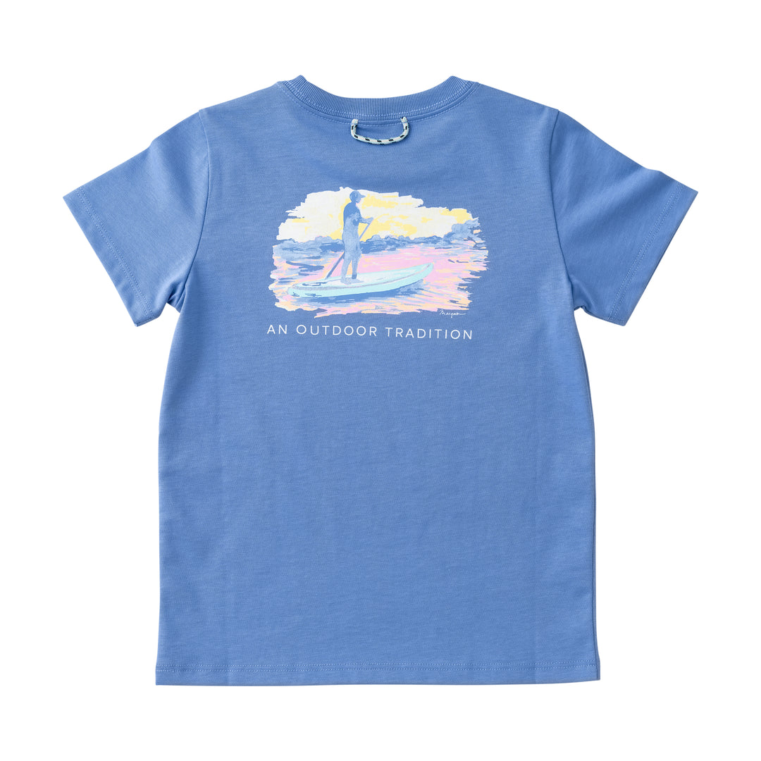 Girls SS Tee-Persian Jewel Heather
