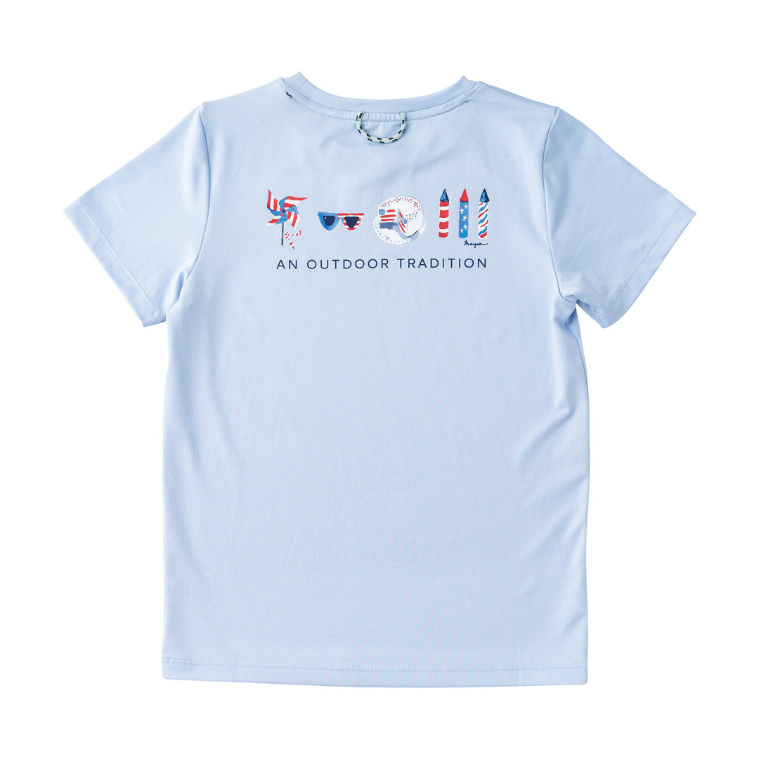 Pro Perf SS Tee-Windsurfer Lt Blue