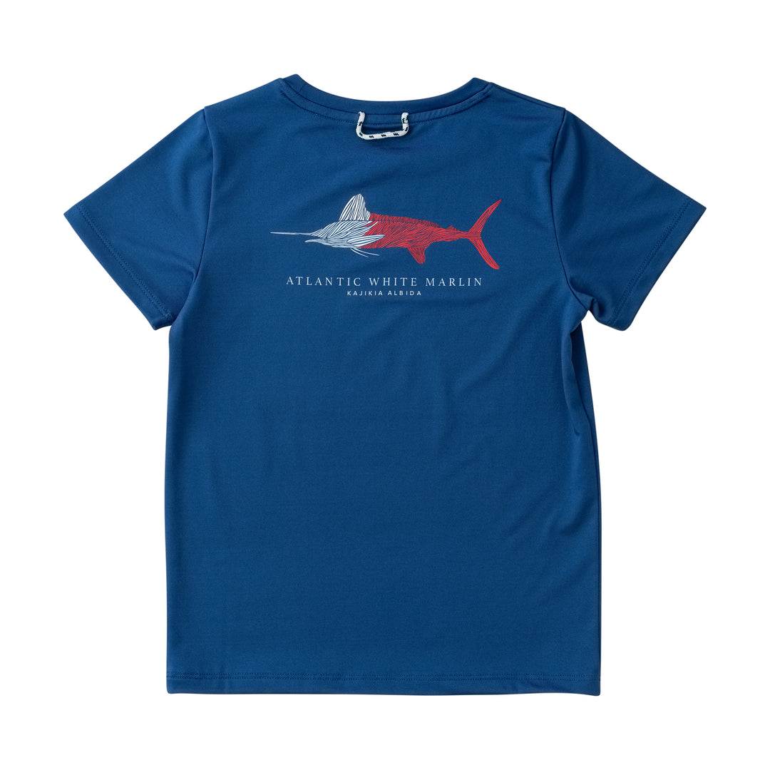 Pro Perf SS Tee-Navy Peony