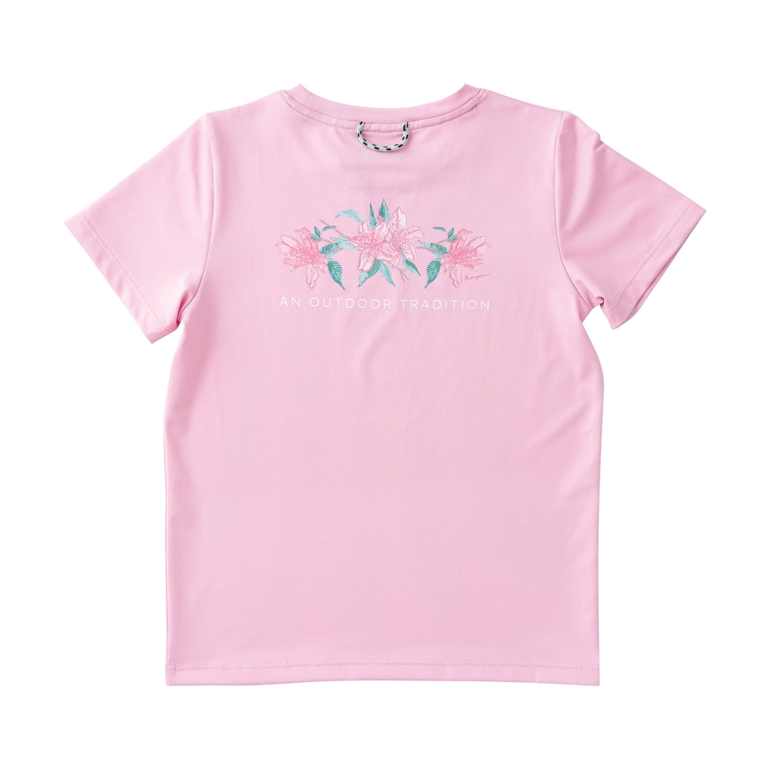 Girls Pro Perf SS Tee-Pink Frosting