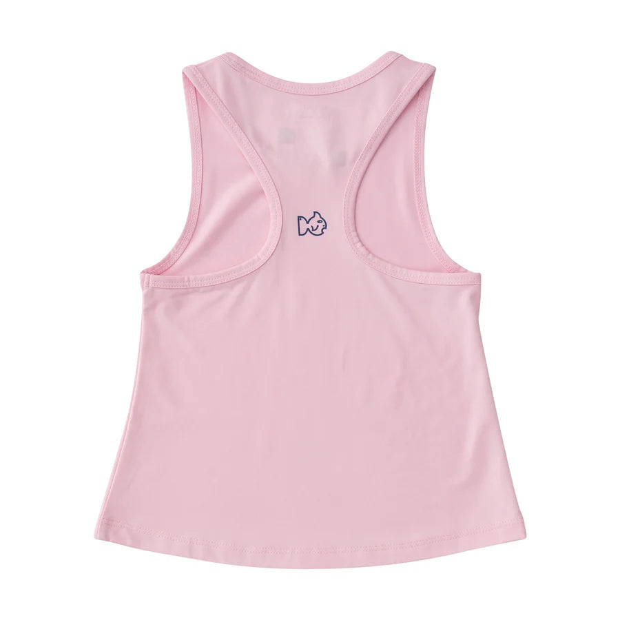 Race HER Back Tank Top-Pink Lady