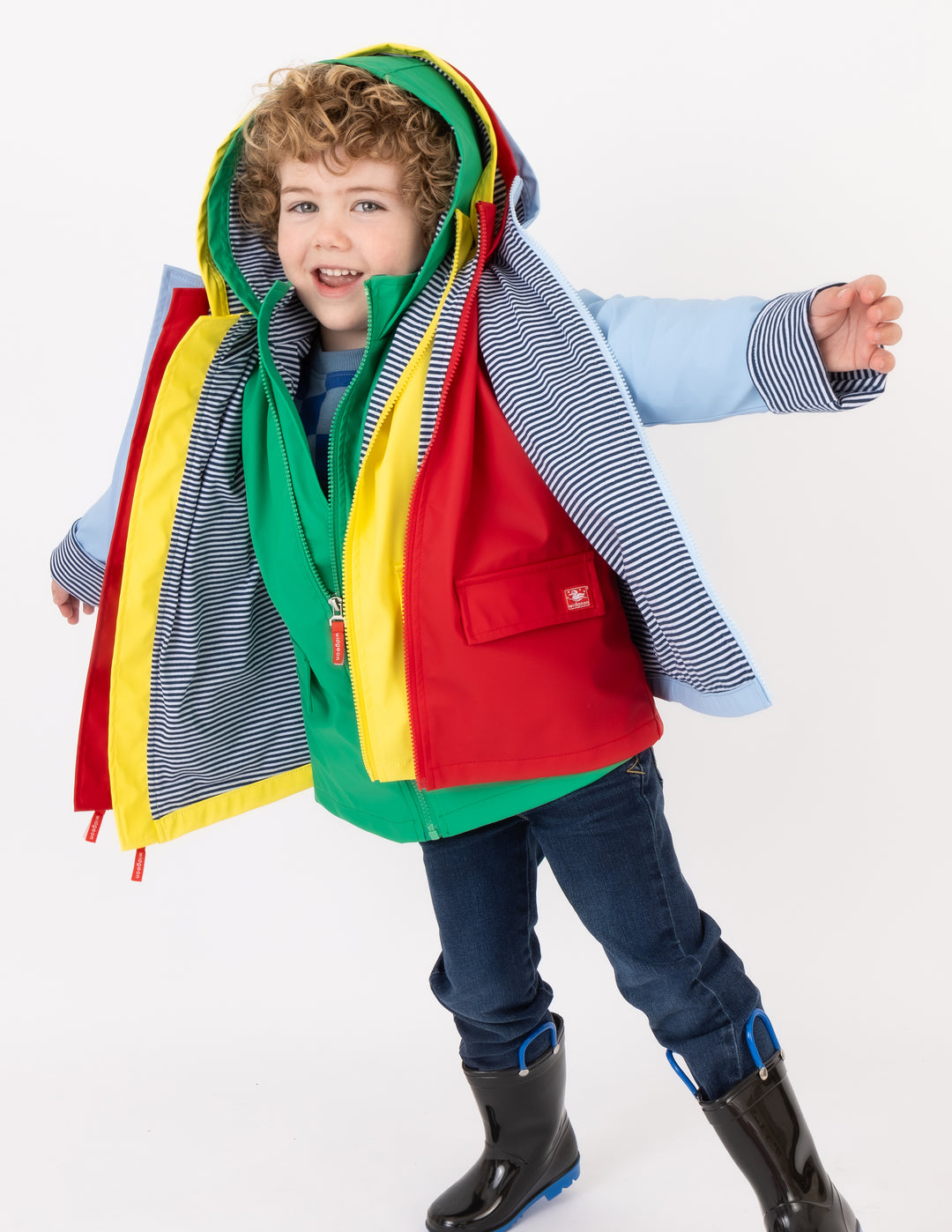 Unisex Raincoat- Lollipop Red