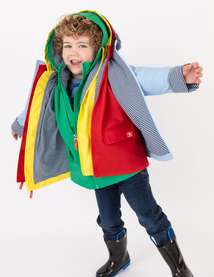 Unisex Raincoat- Lollipop Red