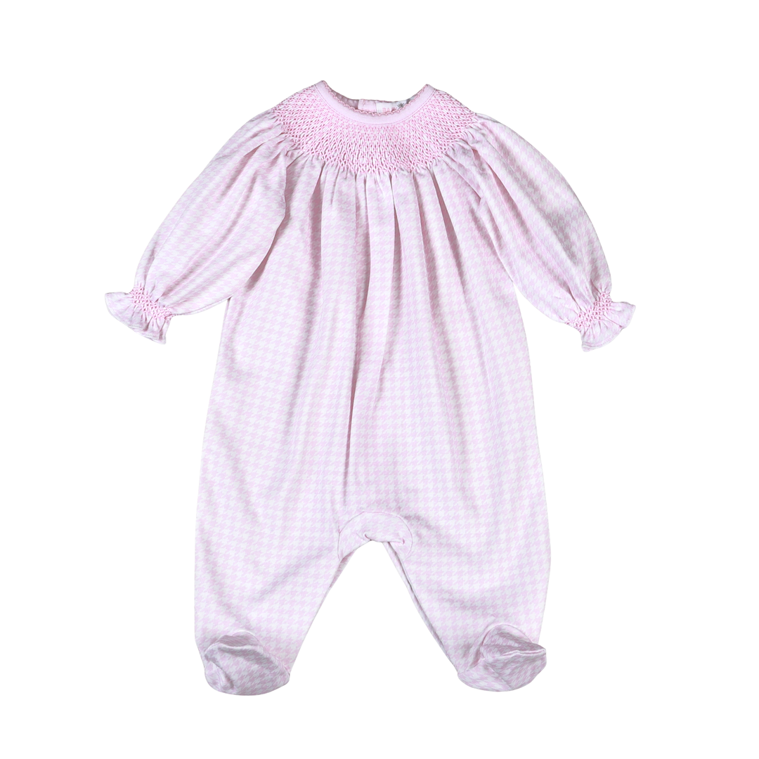 Pink Susie Hand Smocked Footie