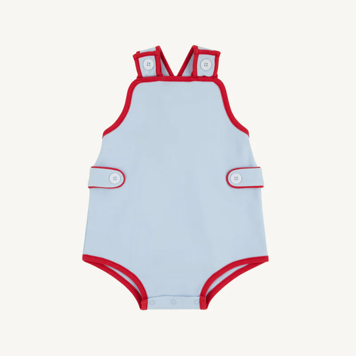 Skipper Sunsuit-Buckhead Blue/Richmond Red