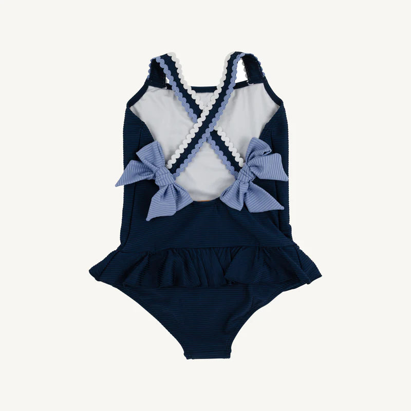Taylor Bay Swimsuit-Nantucket Navy Ribbed