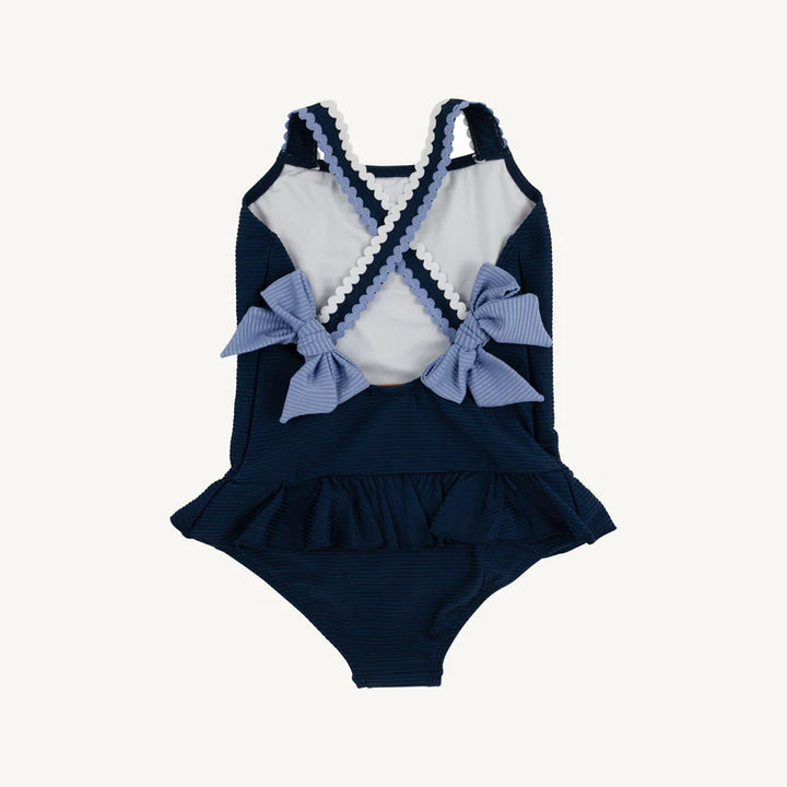 Taylor Bay Swimsuit-Nantucket Navy Ribbed