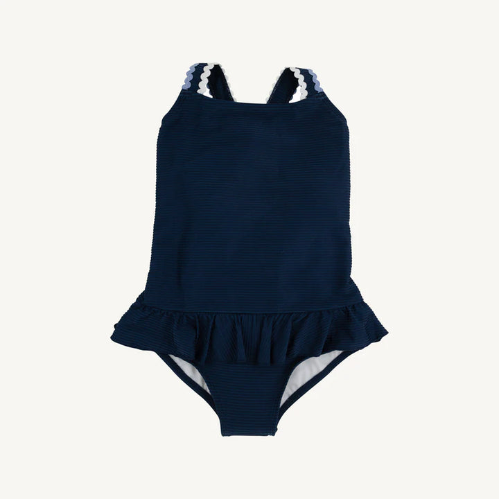 Taylor Bay Swimsuit-Nantucket Navy Ribbed