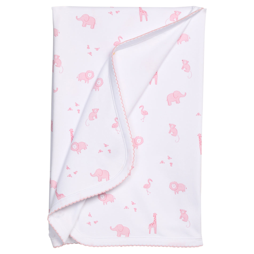 Printed Blanket-Pink Safari
