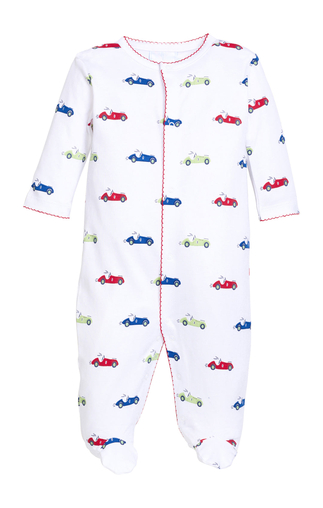 Printed Footie-Race Cars