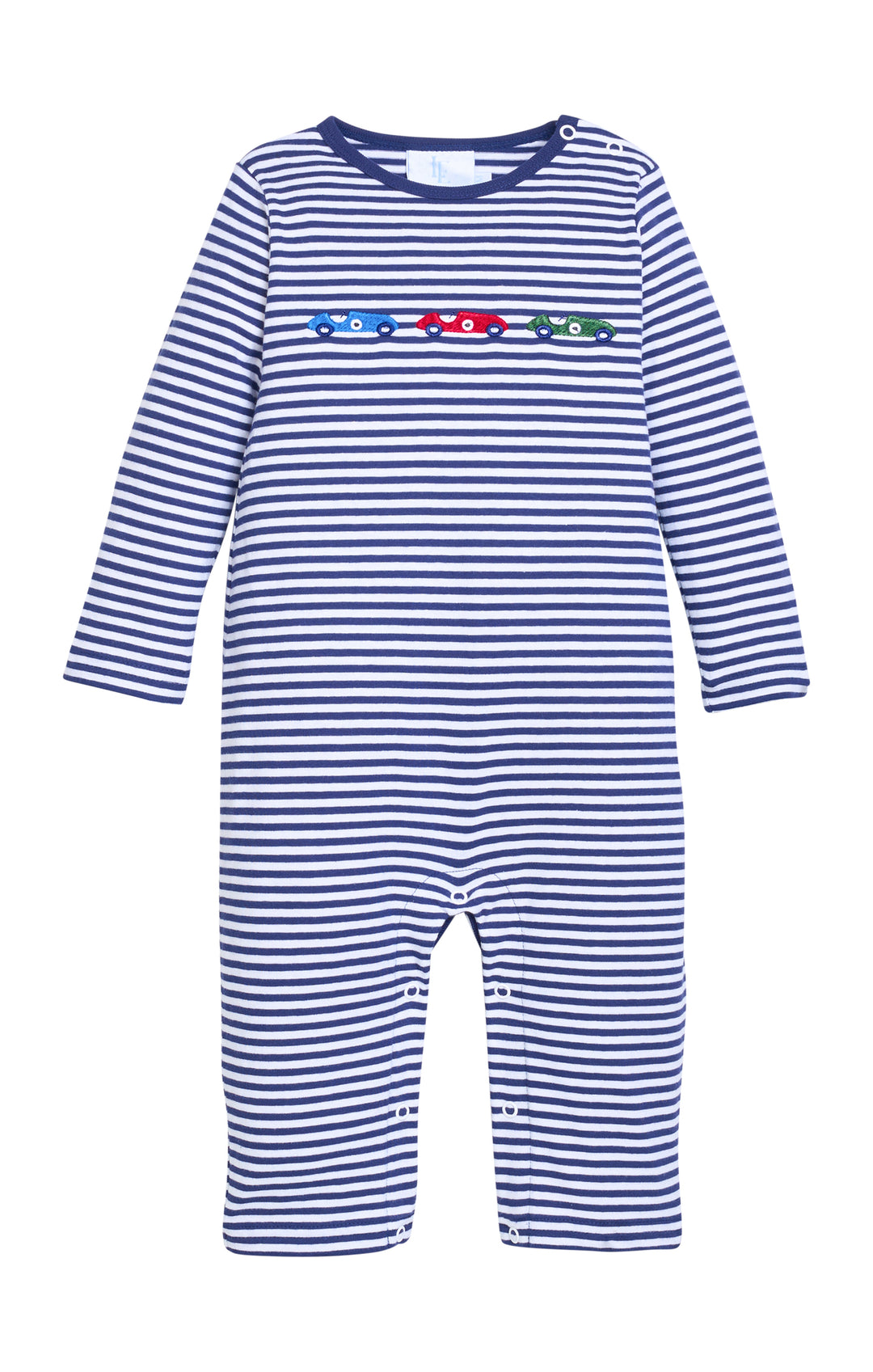 Appliqué Romper-Race Cars