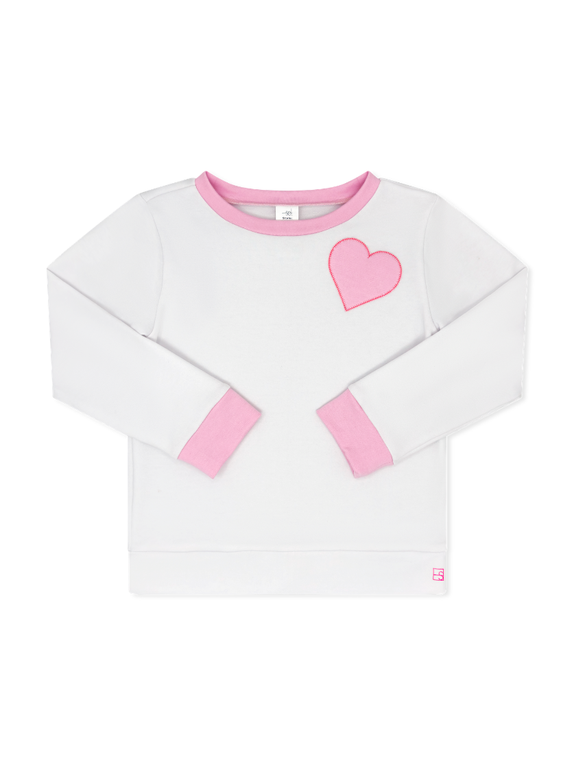 Alex Sweatshirt-Daisy White Heart