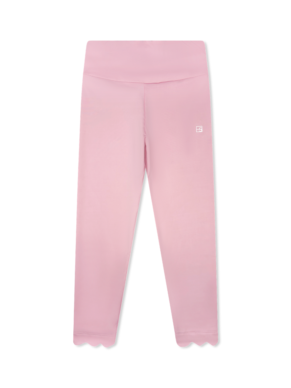 Sadie Scallop Legging-Cotton Candy Pink