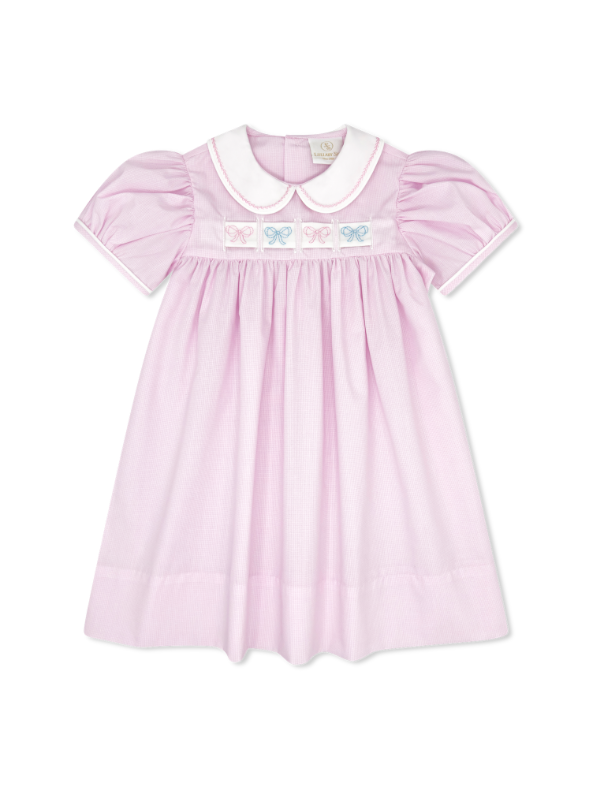 Ruth Ribbon Dress-Crayons, Bows, Snowman, Holly